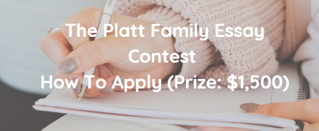 platt family scholarship prize essay contest 2021
