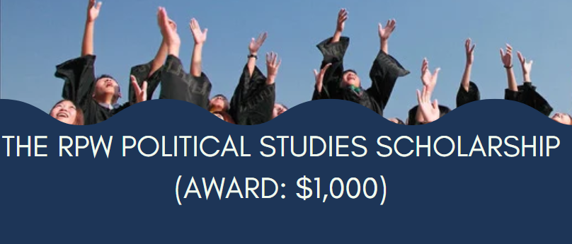 RPW Political Studies Scholarship (Award $1,000)