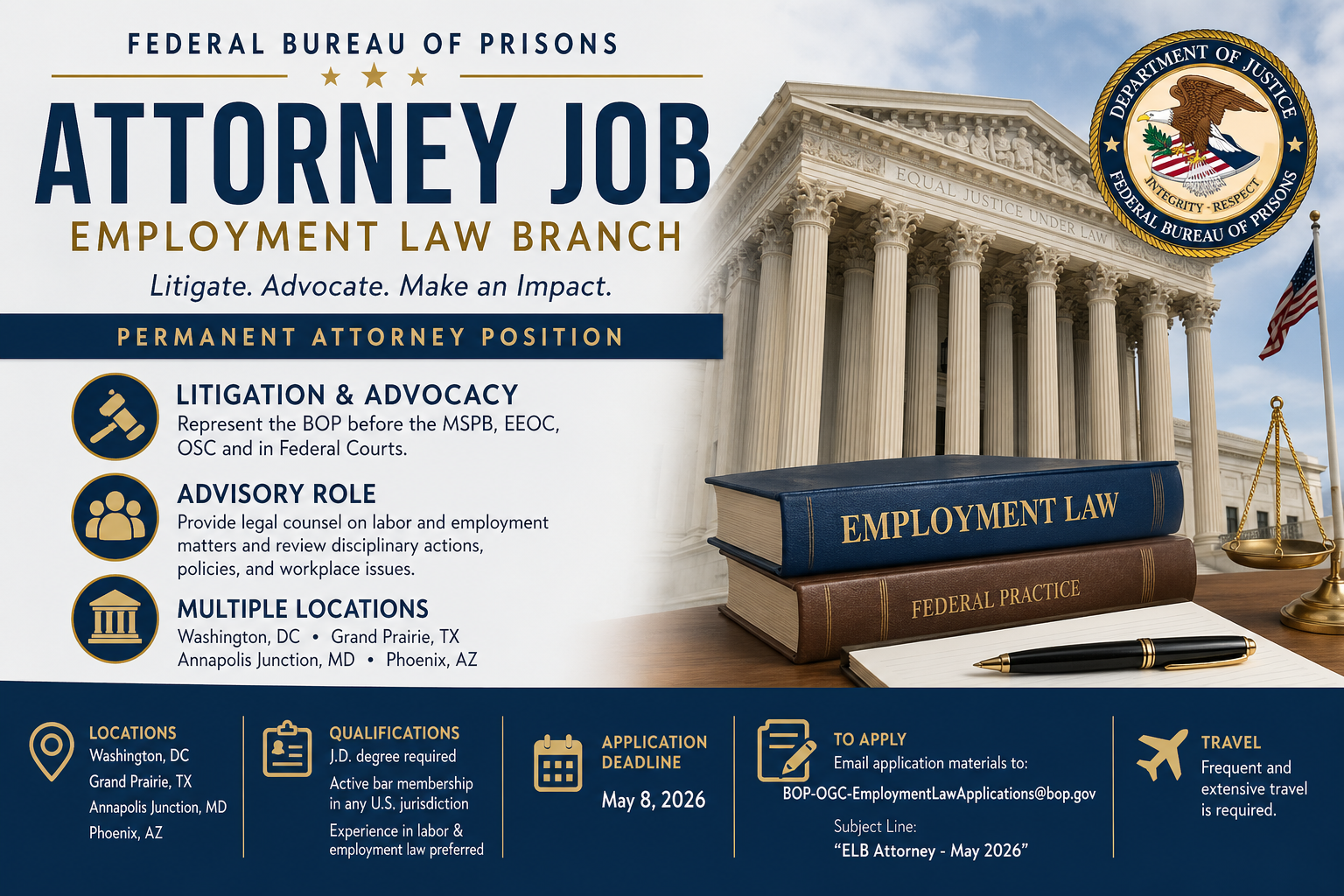 prisons attorney job